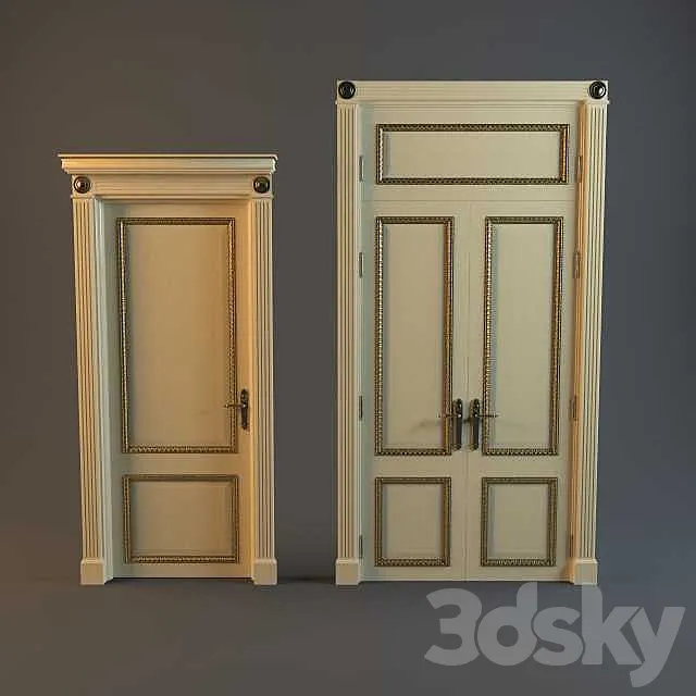 Classic doors 3DSMax File
