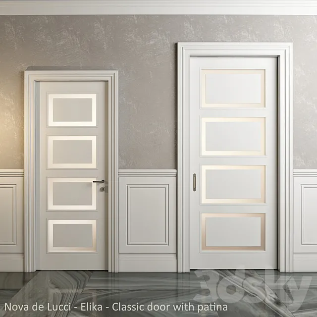 Classic doors and panels – Nova de Lucci – Elika 3DS Max Model