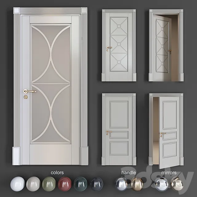 Classic doors ITALON SOLO 7 3DSMax File