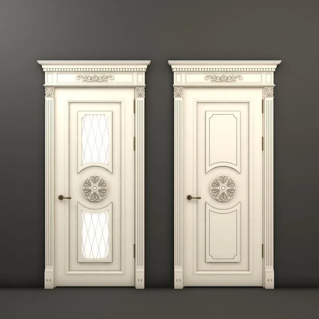 Classic doors of Raphael 8 and Raphael 9 3dsMax Model