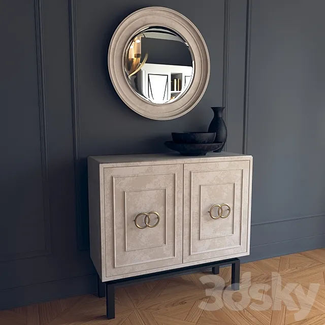 Classic dresser with mirror 3DSMax File