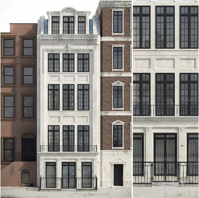 Classic facade 3dsMax Model