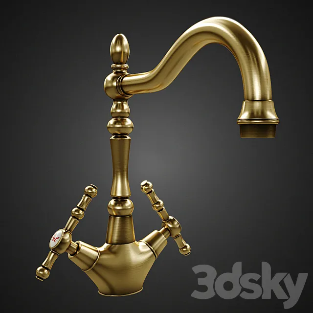 Classic  faucet 3ds Max