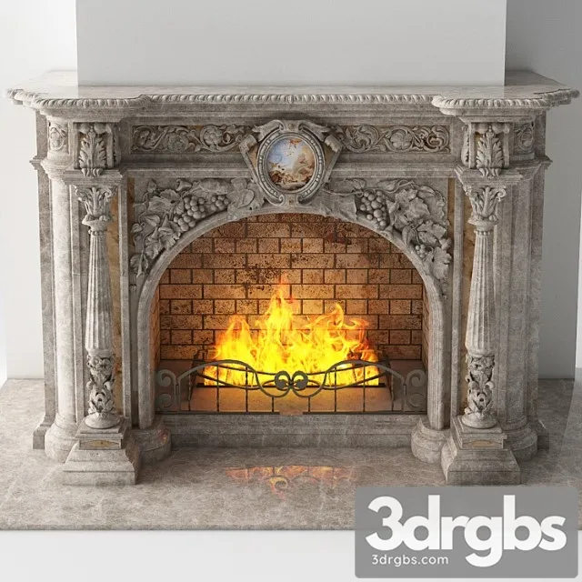 Classic fireplace 3dsmax Download