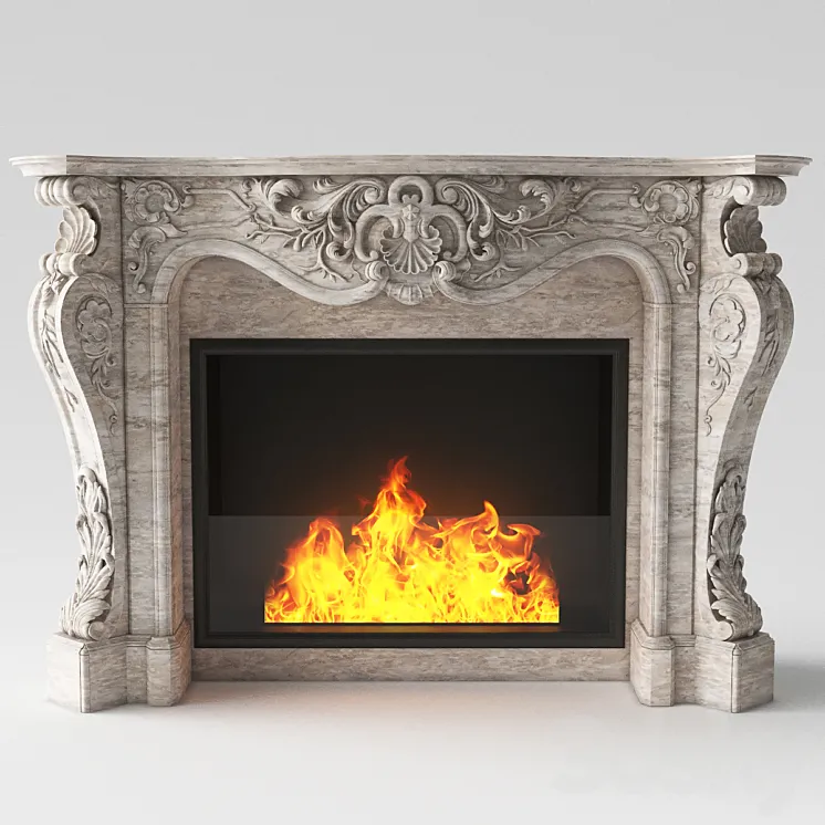 Classic Fireplace 3DS Max