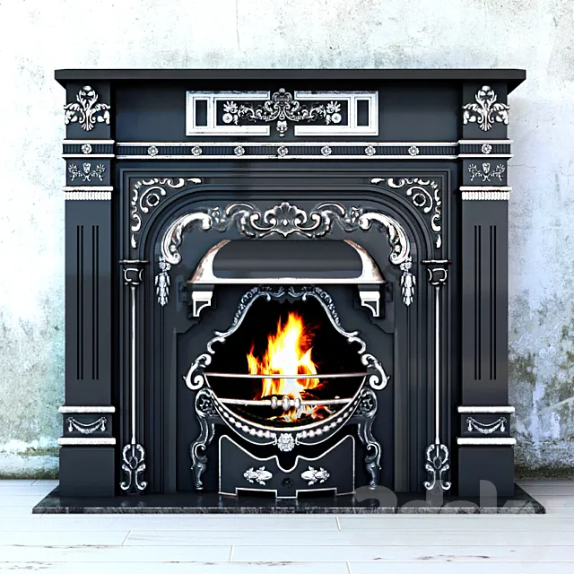 Classic fireplace Leinster Adams 3DS Max Model