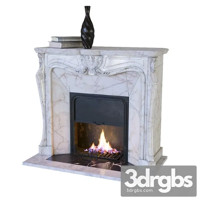 Classic Fireplace with Decor 3dsmax Download