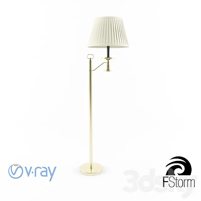 Classic Floor Lamp 3DS Max Model