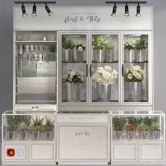 Classic Flower Shop _ store _ Florist 3DS Max Model