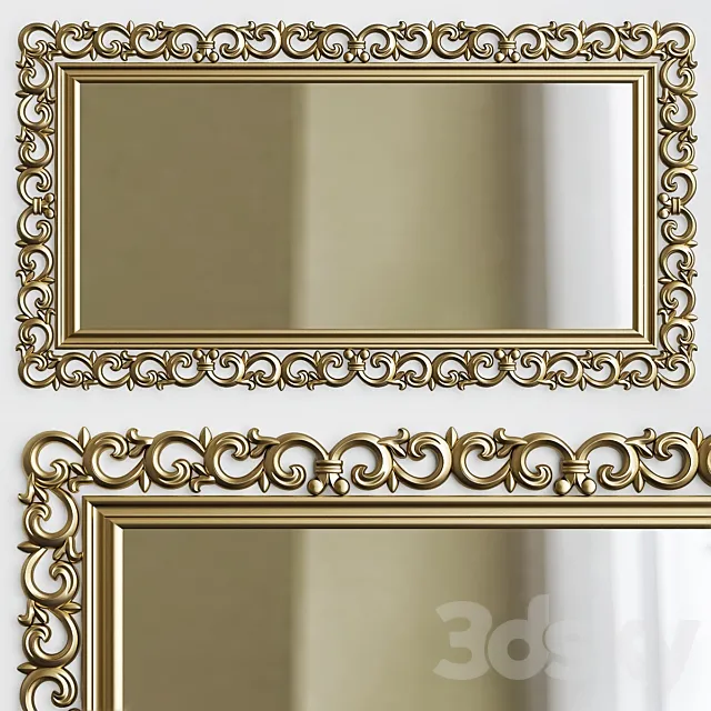 Classic frames mirror 3DS Max Model