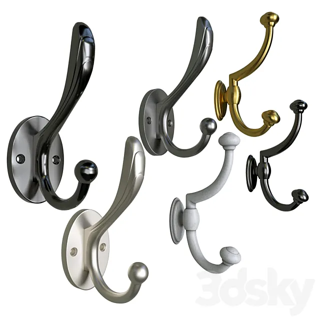 classic furniture hooks 3ds Max