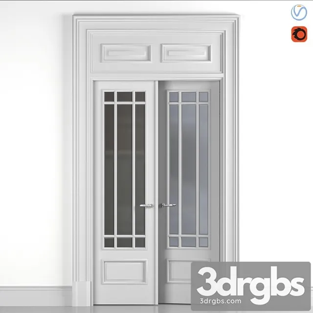 Classic glass door 8 3dsmax Download