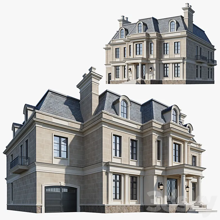 Classic house 3 3DS Max