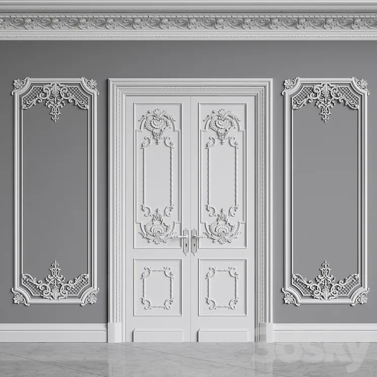 Classic Interior Decor 1 3DS Max