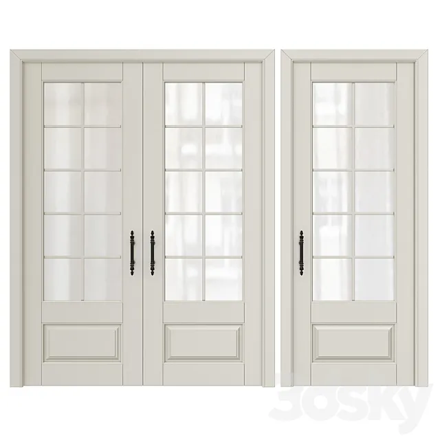 Classic interior doors 1 3ds Max