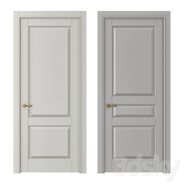 Classic interior doors 3DS Max Model