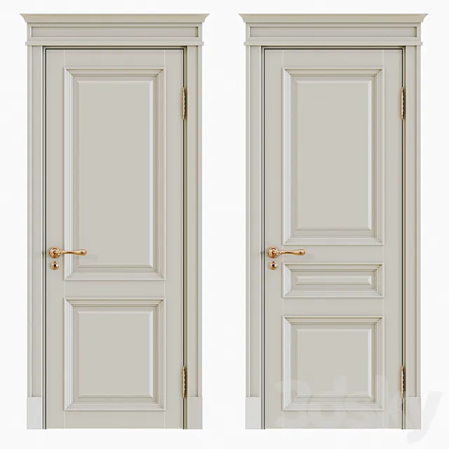 Classic interior doors 3DS Max Model