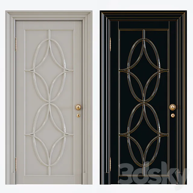 Classic interior doors 3DS Max Model