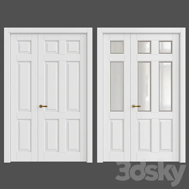 Classic interior doors 3DS Max Model