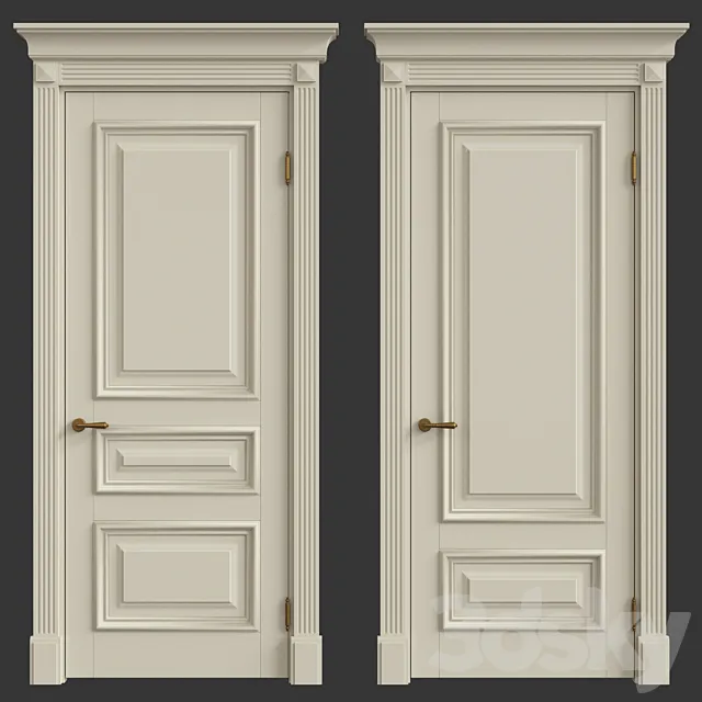 Classic interior doors 3DSMax File