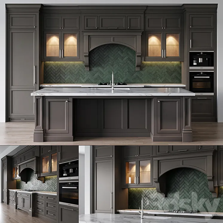 Classic kitchen 4 3DS Max