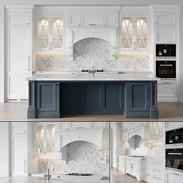 Classic kitchen 7 3ds Max