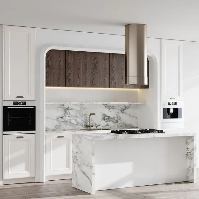 Classic Kitchen Appliance Bosch Kitchen Set 78 3dsMax Model