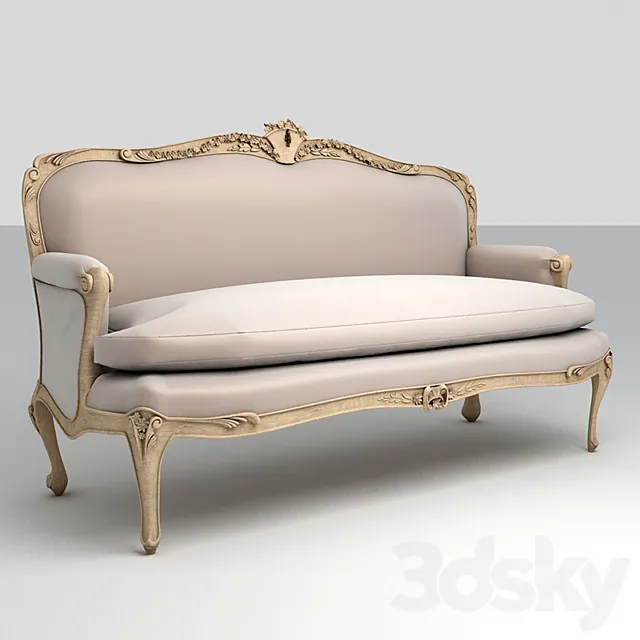 Classic Louis XV style sofa 3DSMax File