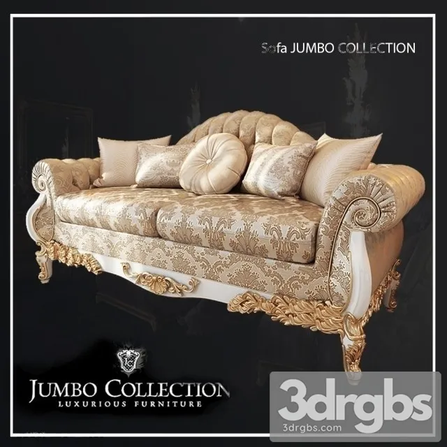 Classic Luxury Jumbo Sofa 3dsmax Download