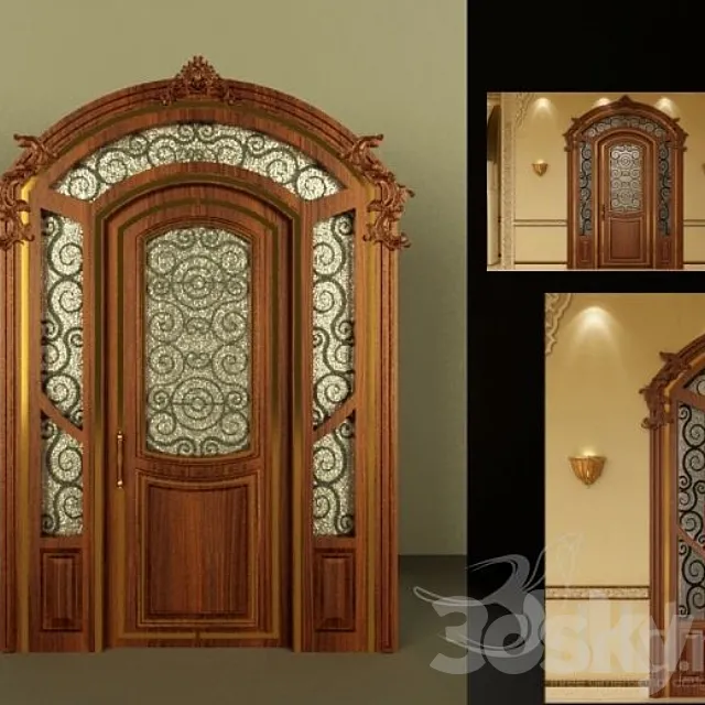 Classic Main Door 3DS Max Model