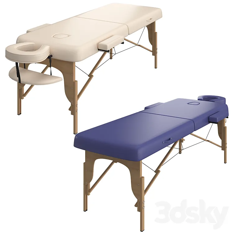 Classic Massage table 3DS Max Model