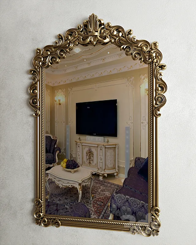 Classic mirror design 3DS Max Model