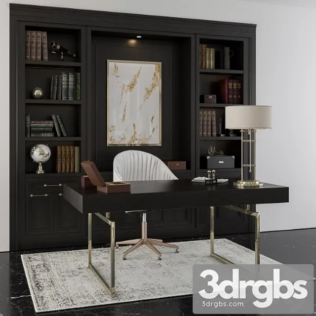 Classic office furniture boss room 2 3dsmax Download