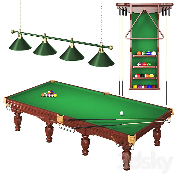 Classic Pool Table 3DS Max
