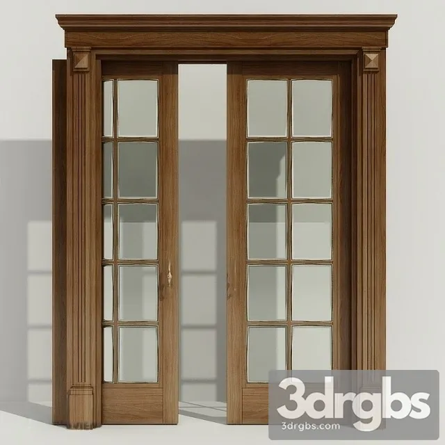 Classic Single Glass Door 3dsmax Download