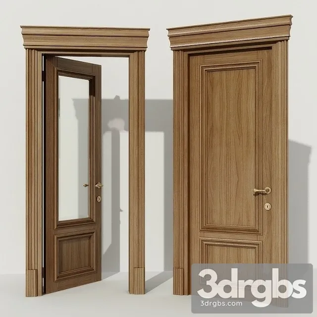 Classic Single Wood Door 3dsmax Download
