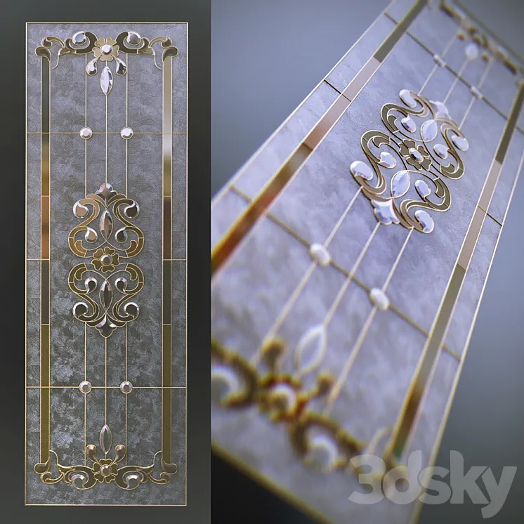 Classic stained glass 3DS Max