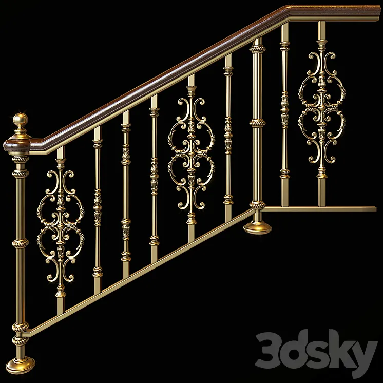 Classic staircase 3DS Max