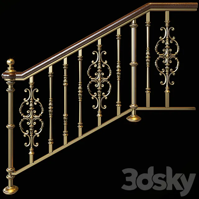 Classic staircase 3DSMax File
