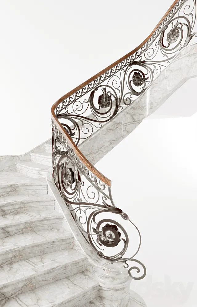 Classic stairs 3DSMax File