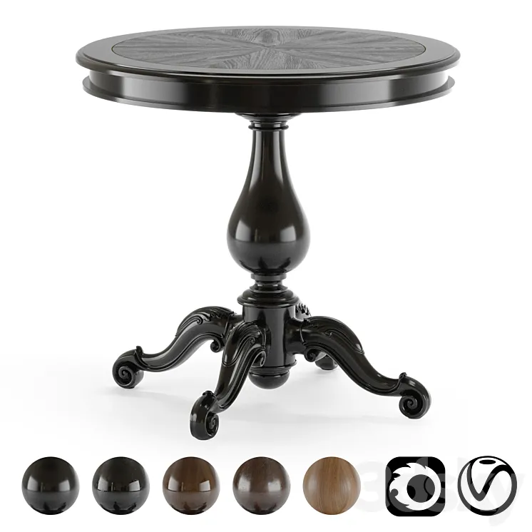 Classic style coffee table 3DS Max Model