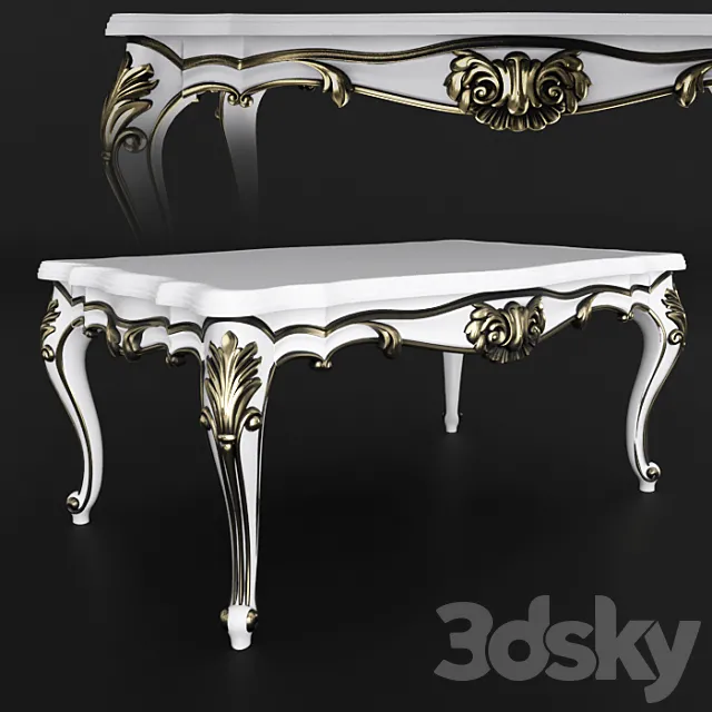 Classic table 3ds Max