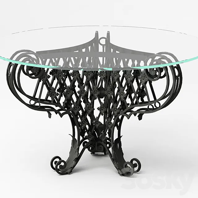 Classic Table 3DS Max Model