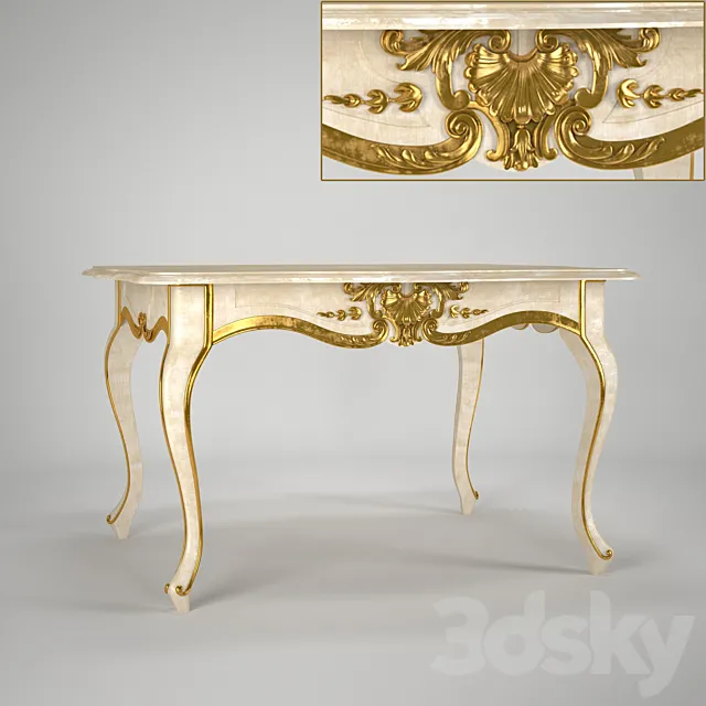 Classic table 3DS Max Model