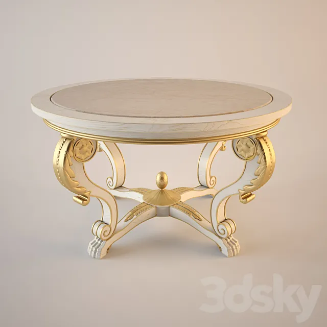 Classic Table AMD 3DS Max Model