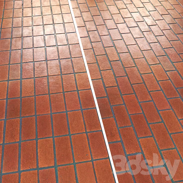 Classic Terracotta Floor Tiles 3DS Max Model