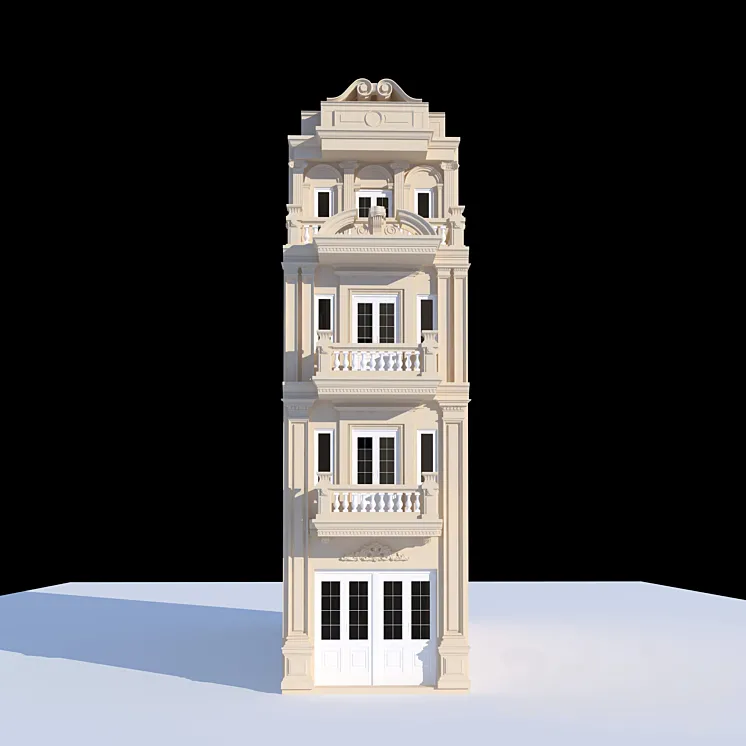 Classic tube house 3DS Max