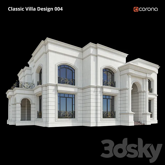 Classic Villa Design 004 3ds Max