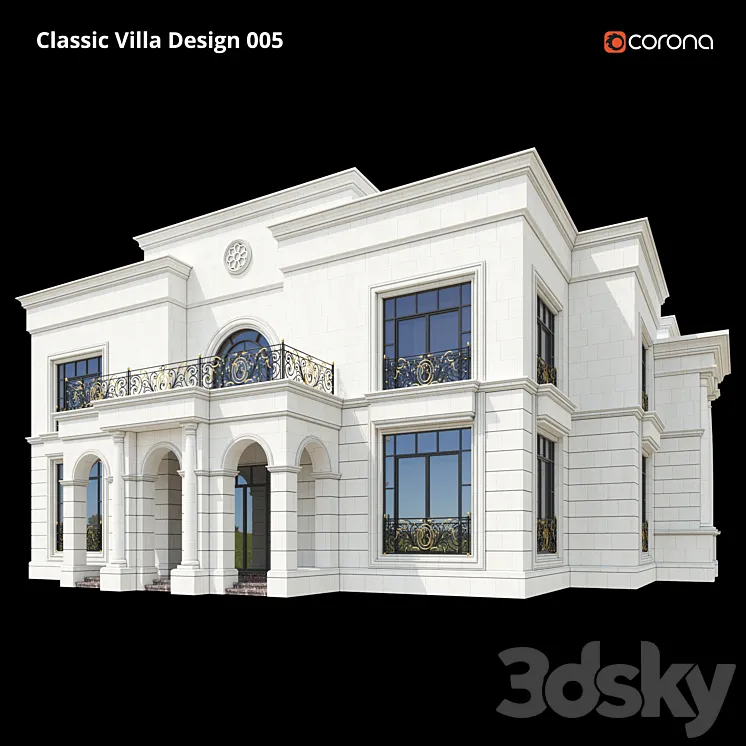 Classic Villa Design 005 3DS Max