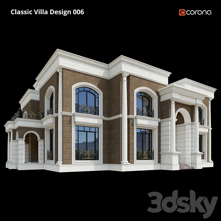 Classic Villa Design 006 3DS Max